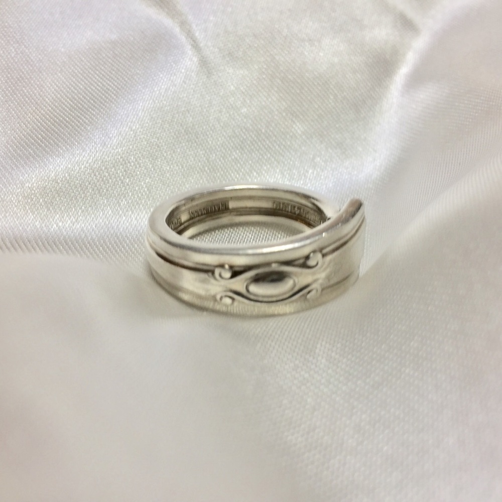 1900’s Silver Spoon Ring Antique Modern Size 8.5